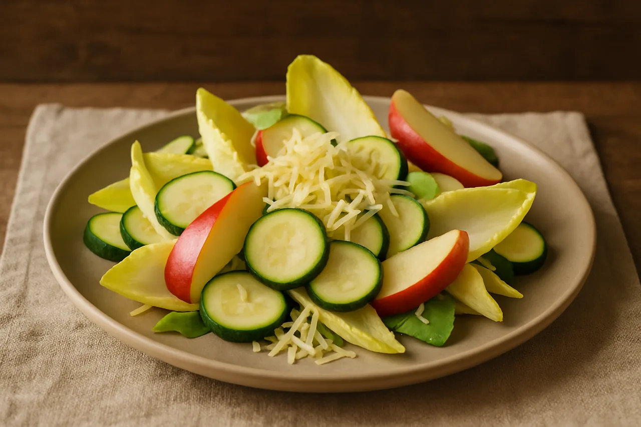 Foto de Achicoria con Calabacín y Manzana