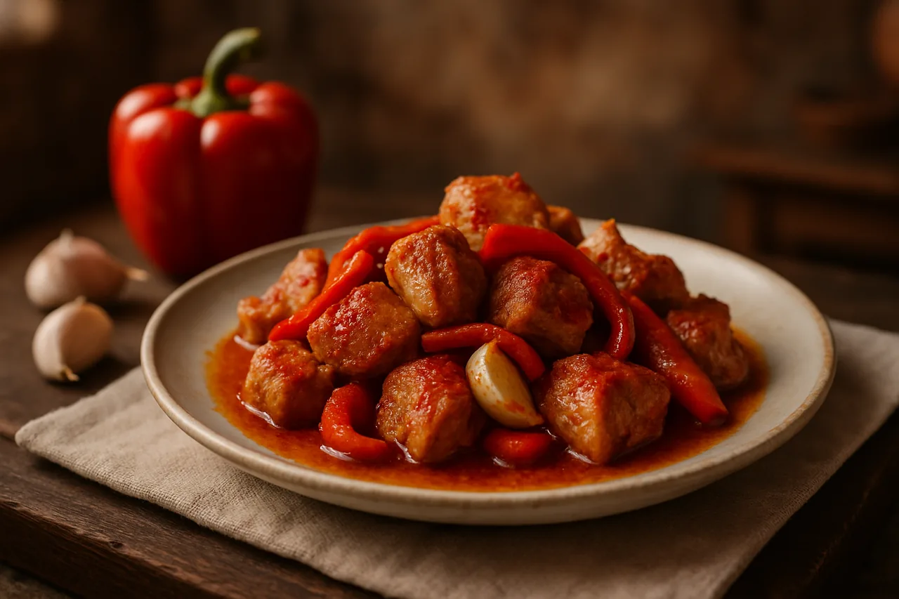 Adobo de carne de cerdo — receta canaria