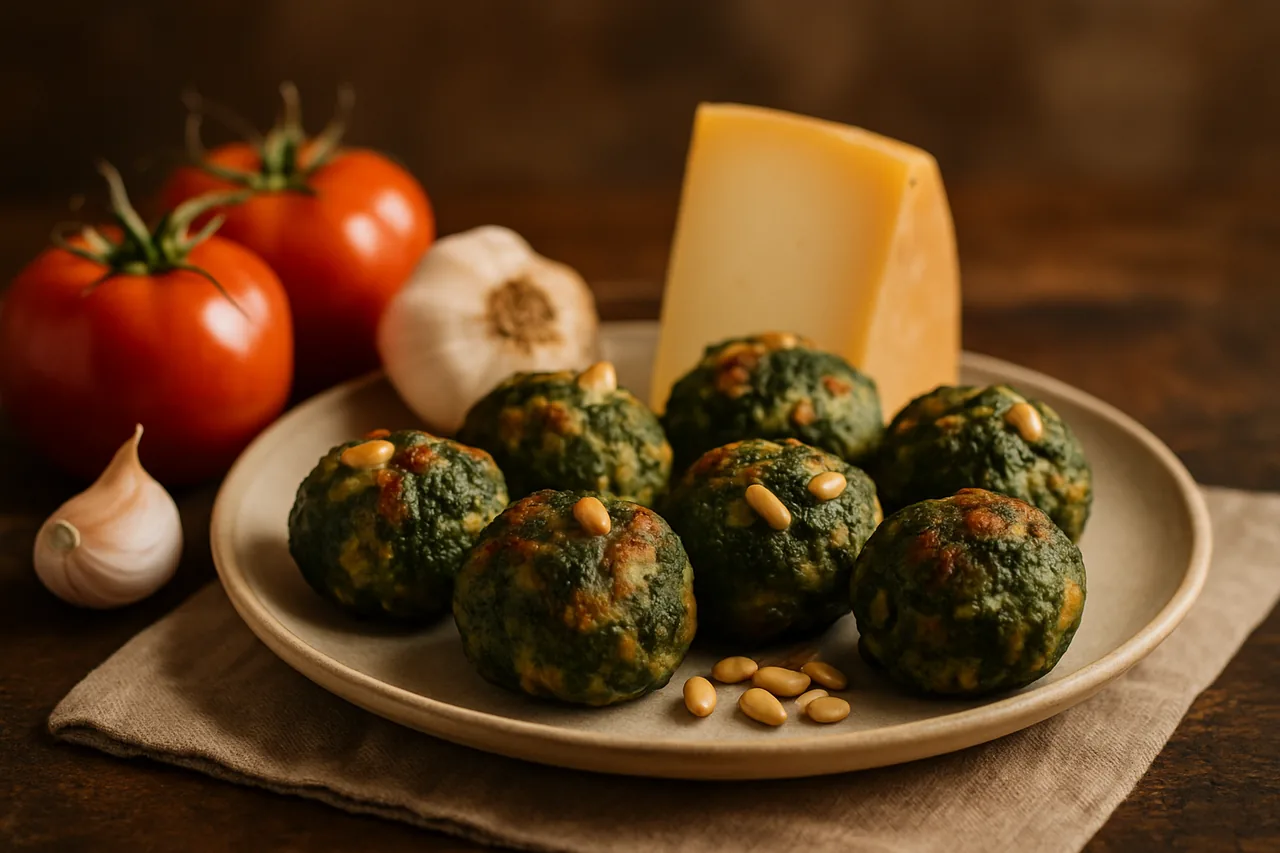 Foto de Albóndigas de espinacas, queso y piñones