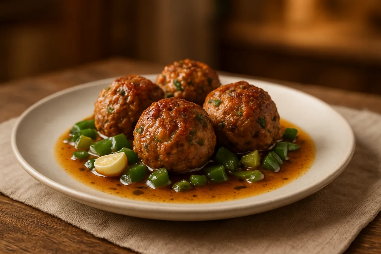 Foto de Albóndigas de Liba con Salsa Meunière
