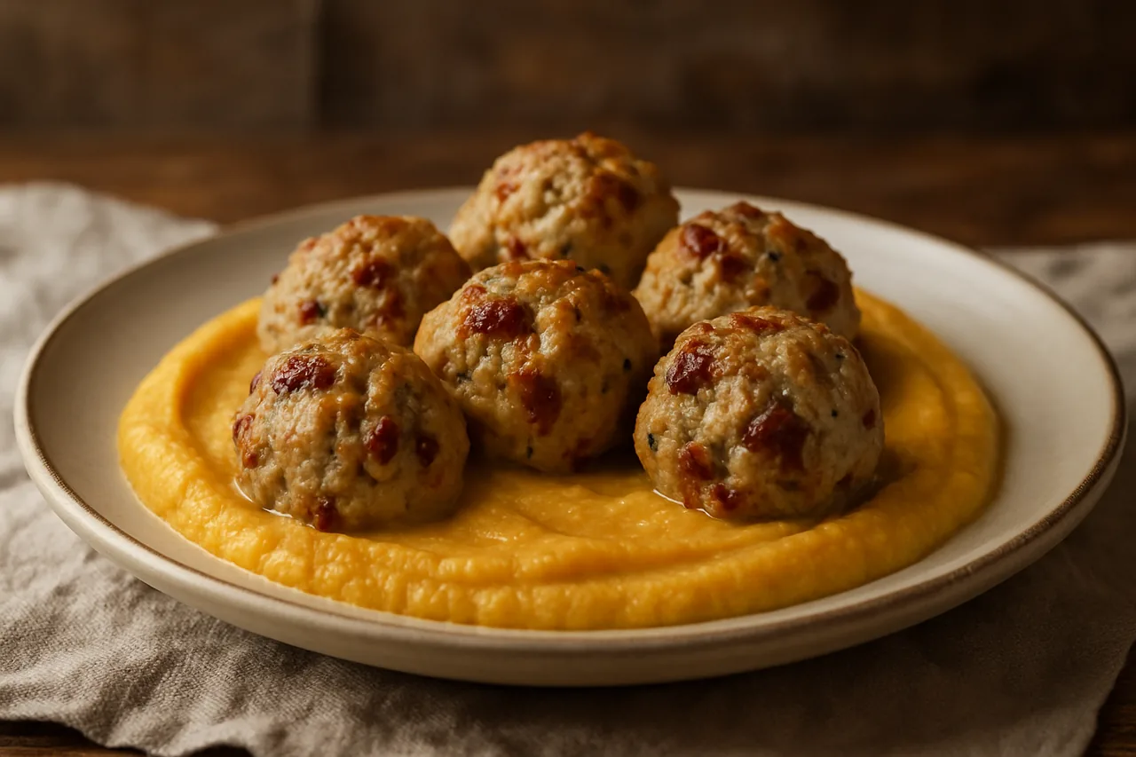 Foto de Albóndigas de Pavo con Puré de Cítricos
