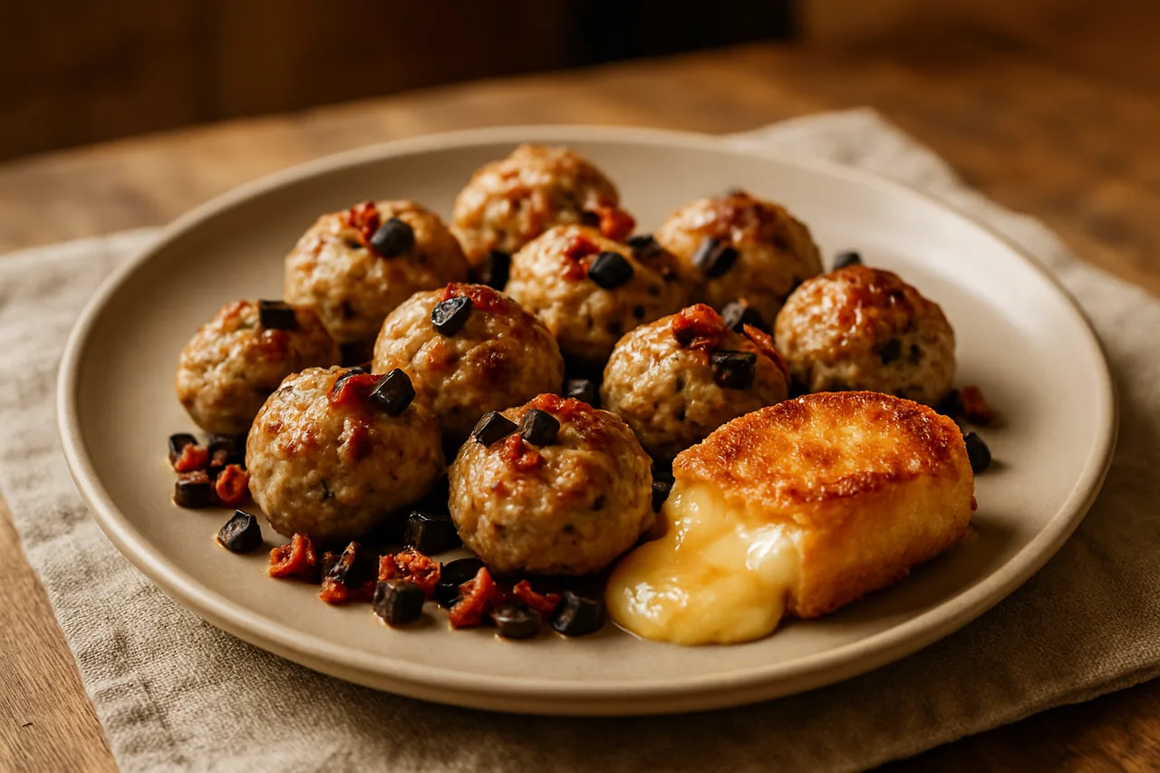 Foto de Albóndigas de Pavo con Queso Frito