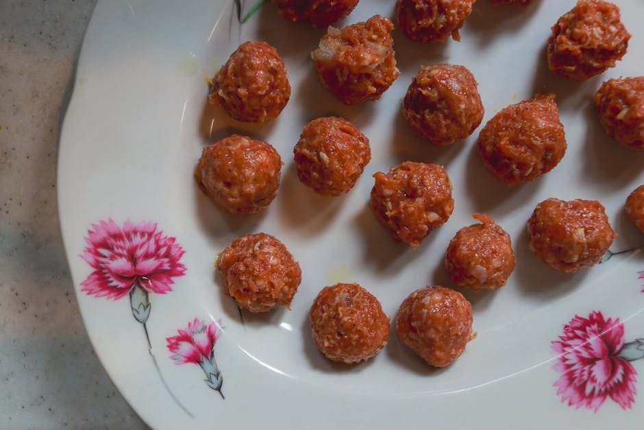 Foto de Albóndigas Rellenas con Salsa de Cebolleta