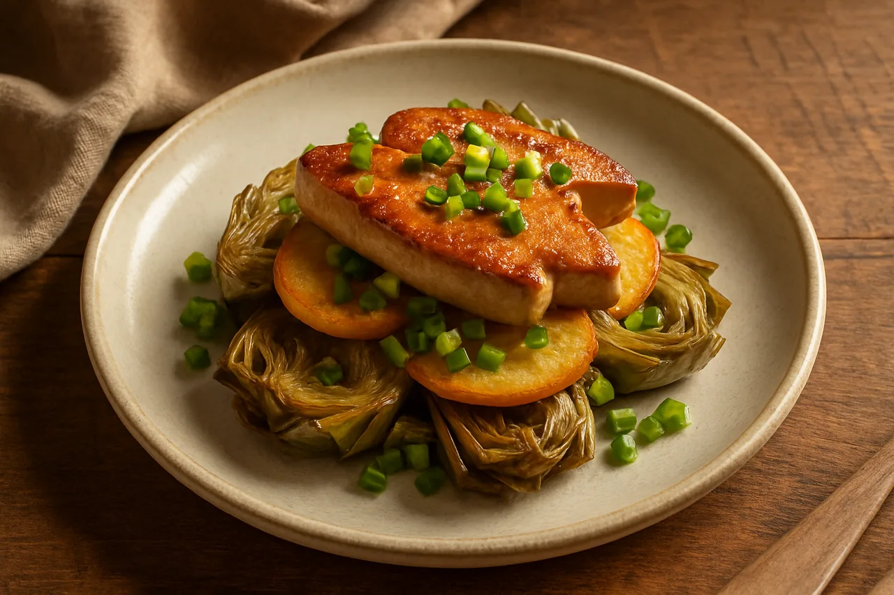 Foto de Alcachofas con Patatas y Foie