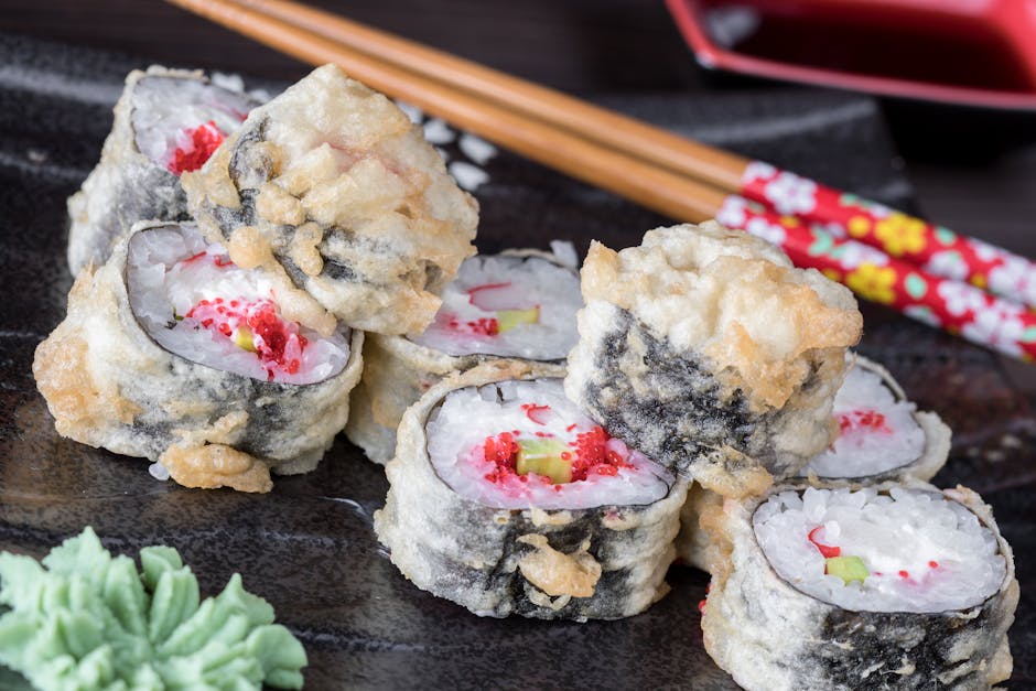 Foto de Alubias negras con puerros en tempura