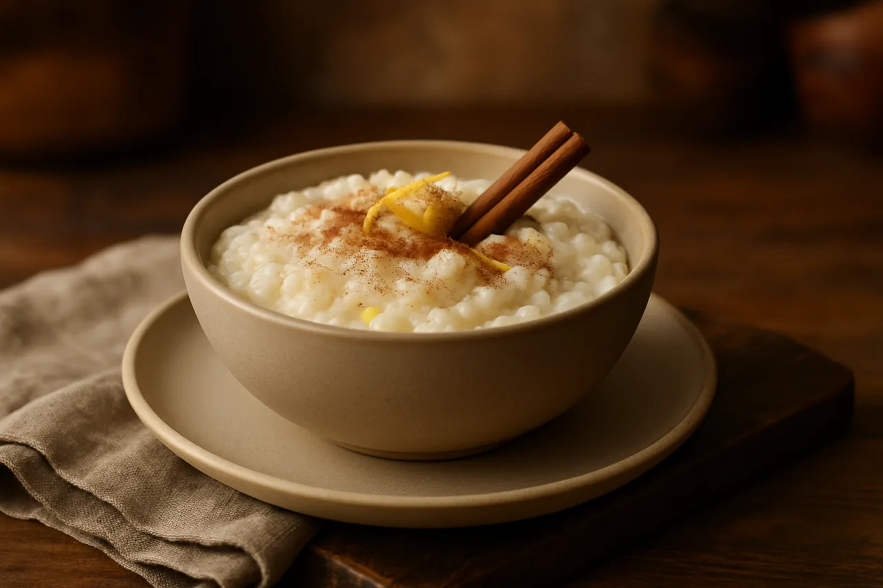 Arroz con leche — receta canaria