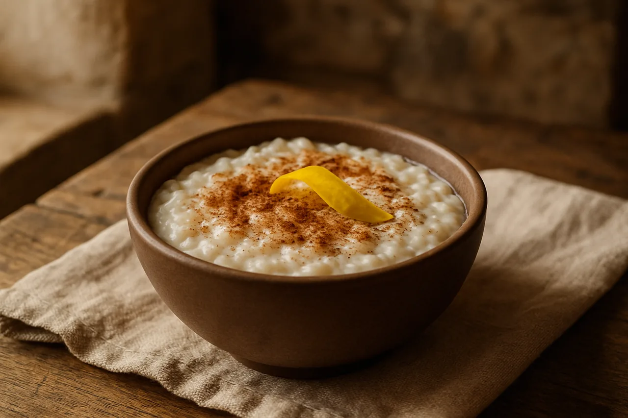 Arroz con leche — receta canaria