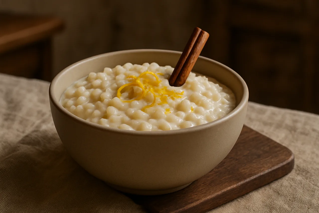 Arroz con leche — receta canaria