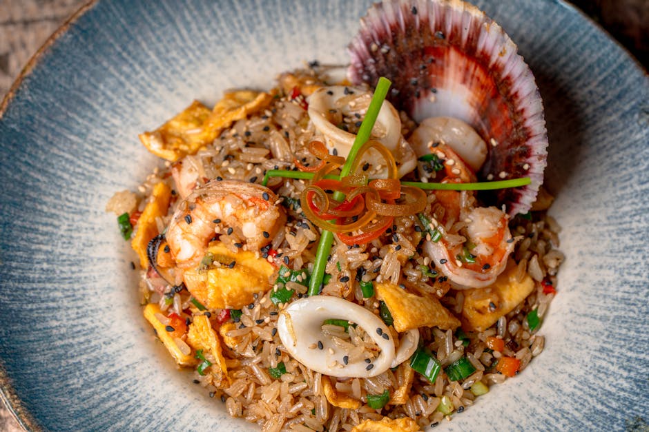 Foto de Arroz Salteado con Pollo y Langostinos