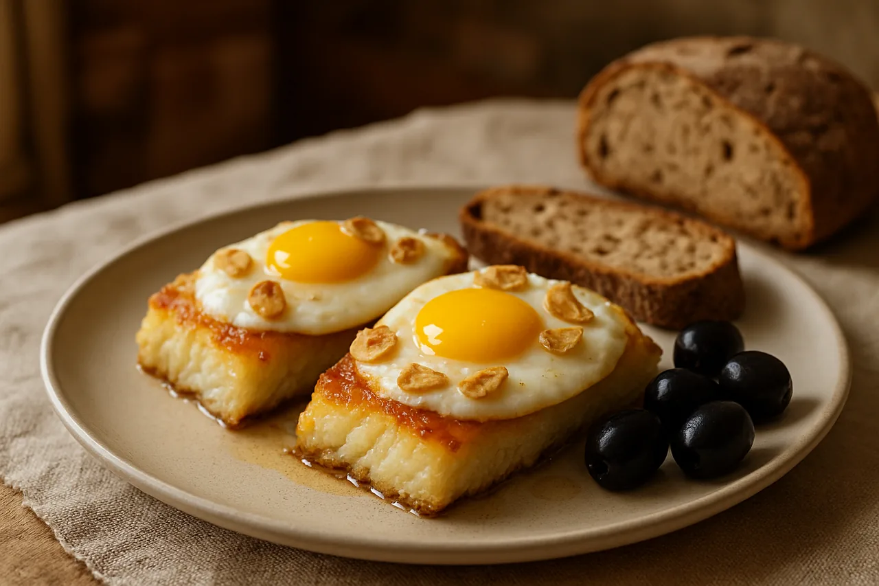 Foto de Bacalao al Horno con Huevos y Ajos