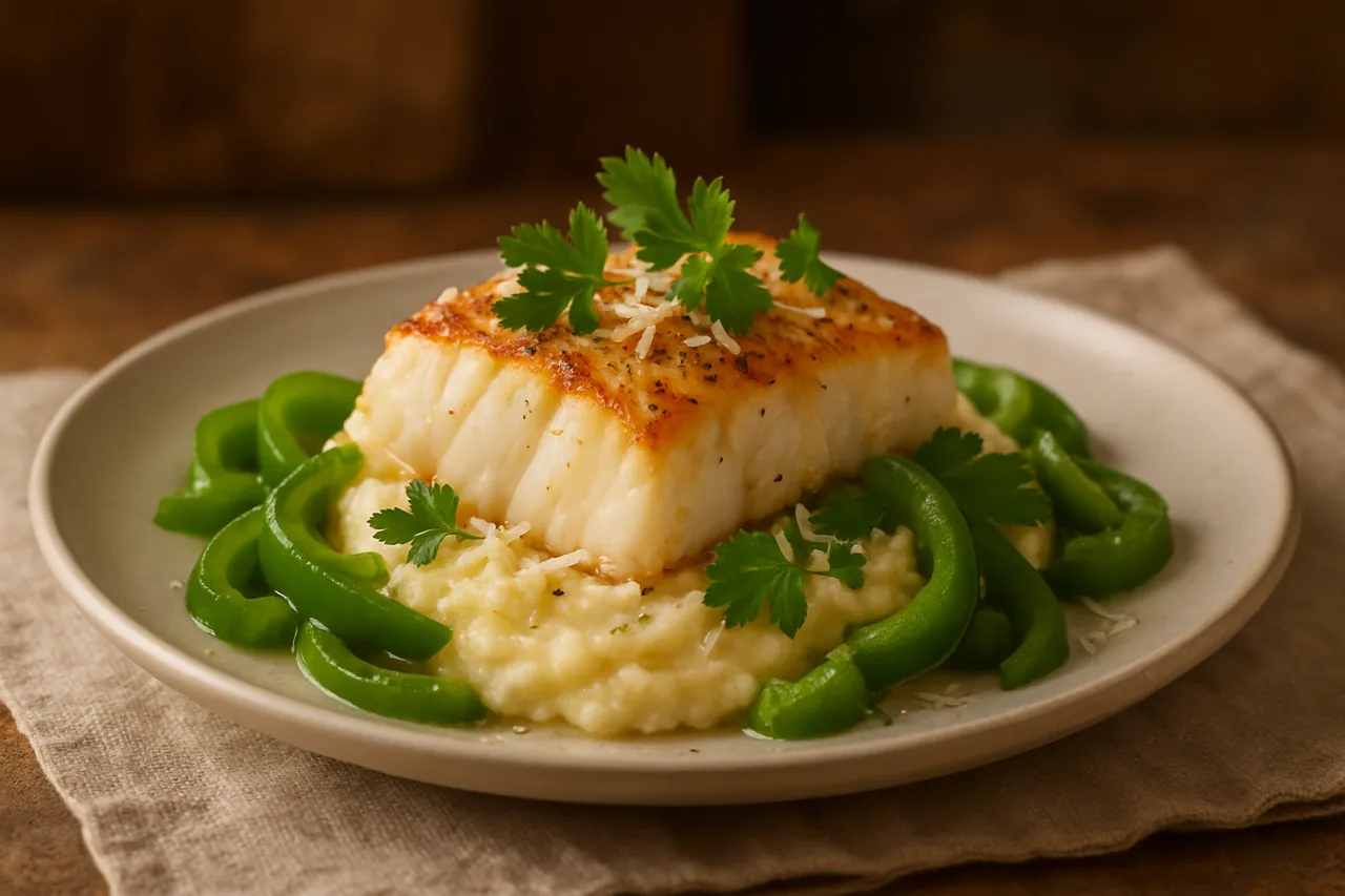 Foto de Bacalao al Horno con Puré de Patatas
