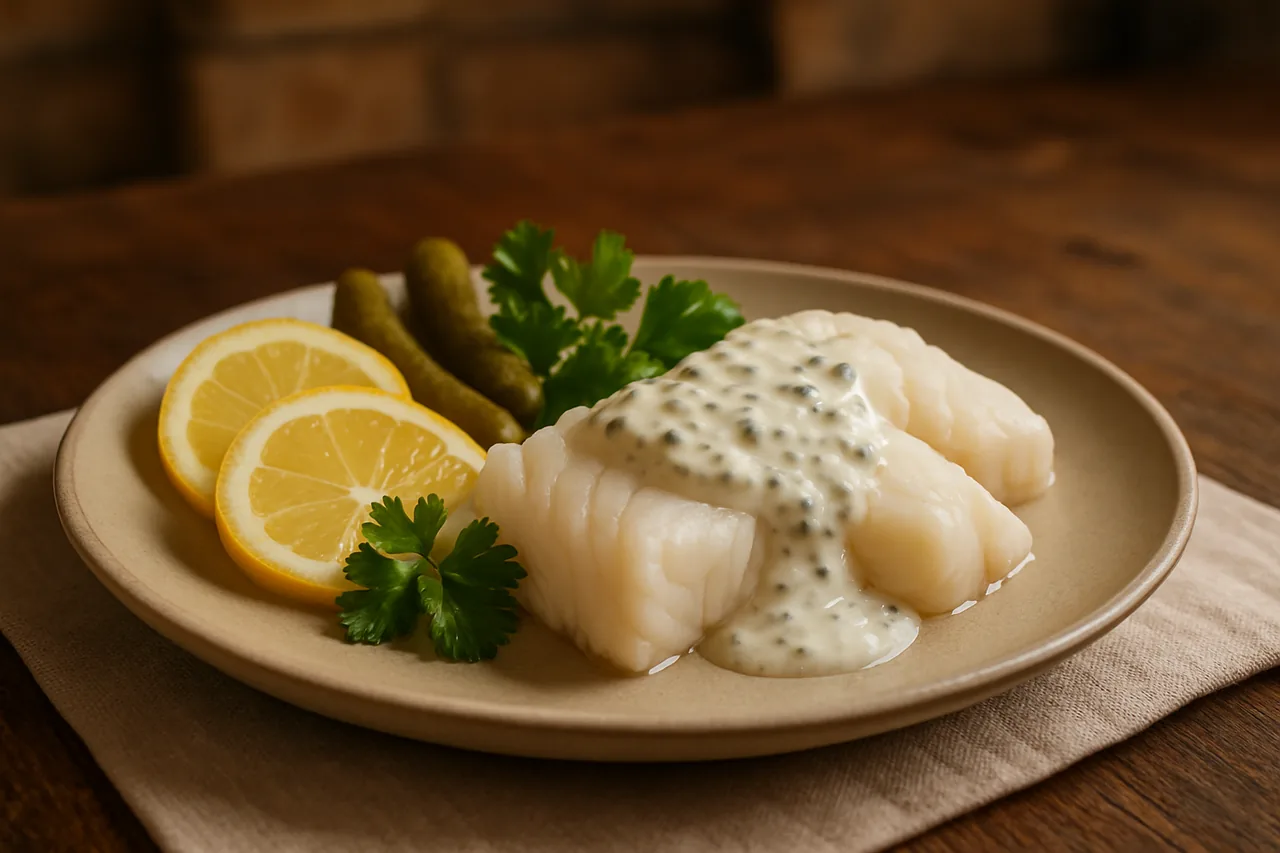 Foto de Bacalao Fresco con Salsa Tártara