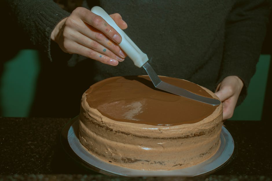 Foto de Bizcocho de chocolate con cobertura