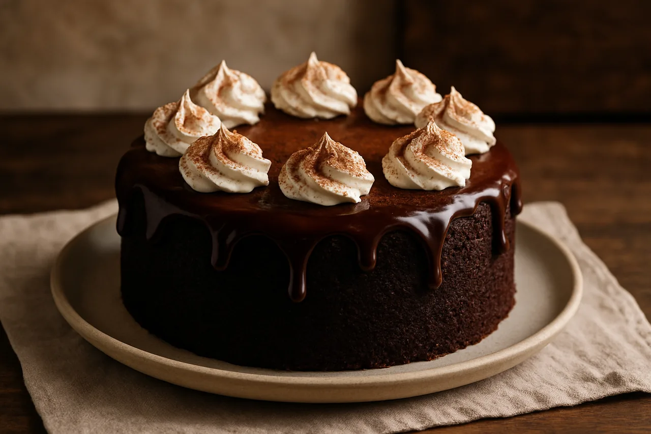 Foto de Bizcocho de chocolate con cobertura
