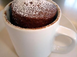Foto de Bizcocho de chocolate en taza