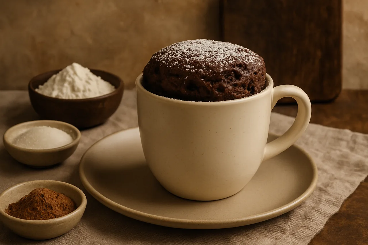 Foto de Bizcocho de chocolate en taza