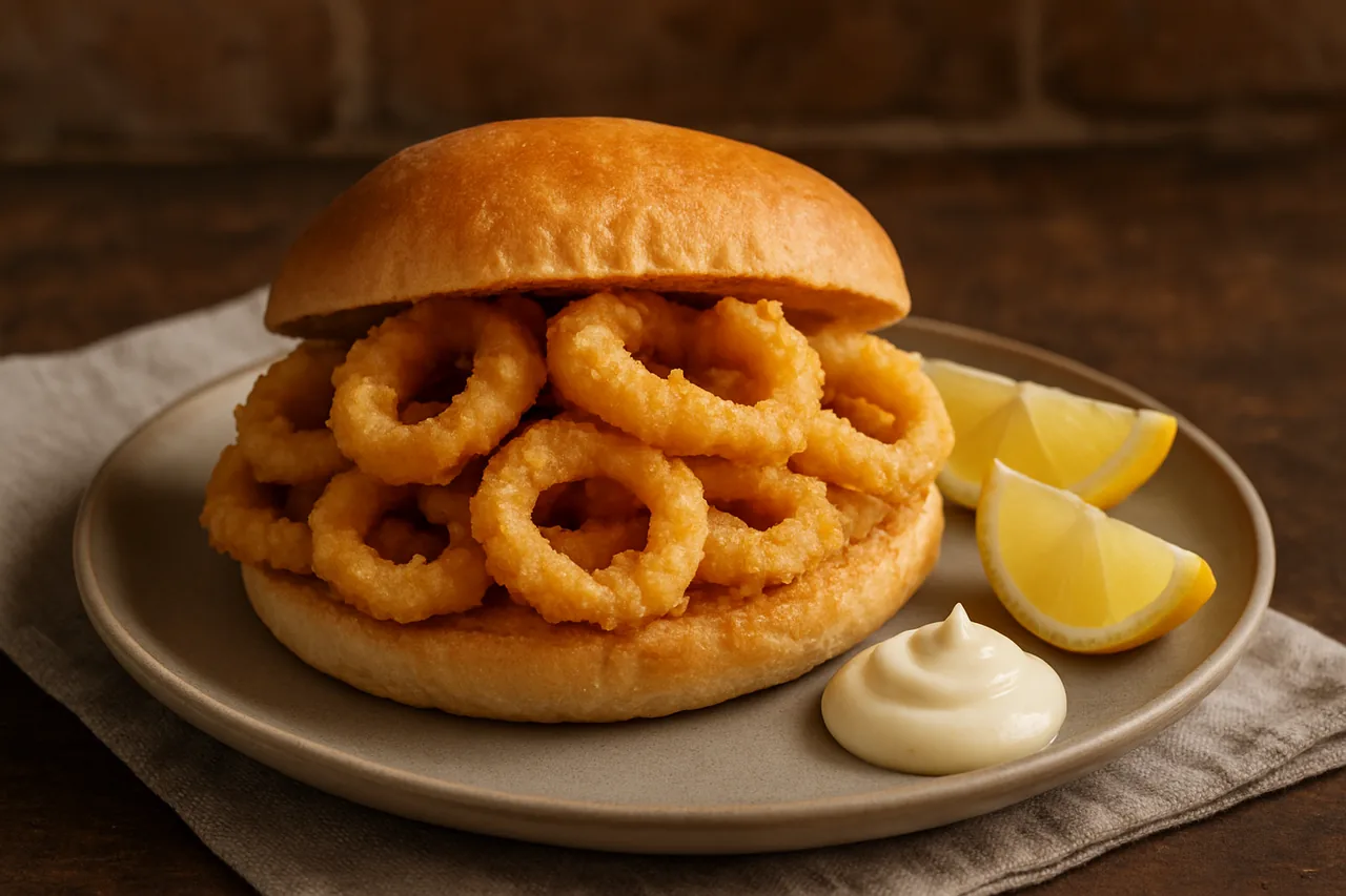 Foto de Bocadillo de calamares rebozados