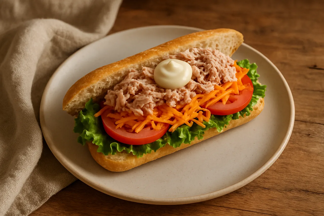 Foto de Bocadillo vegetal con atún