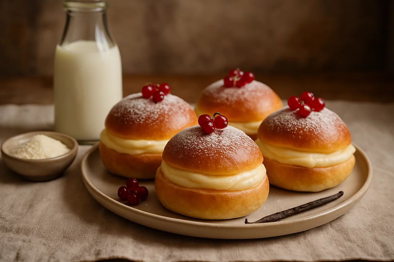 Foto de Bollos Suizos con Aroma de Azahar