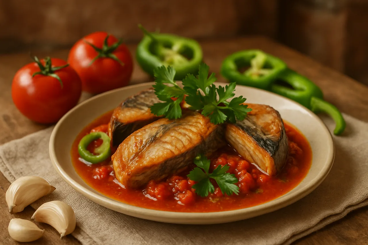 Foto de Bonito con salsa de tomate