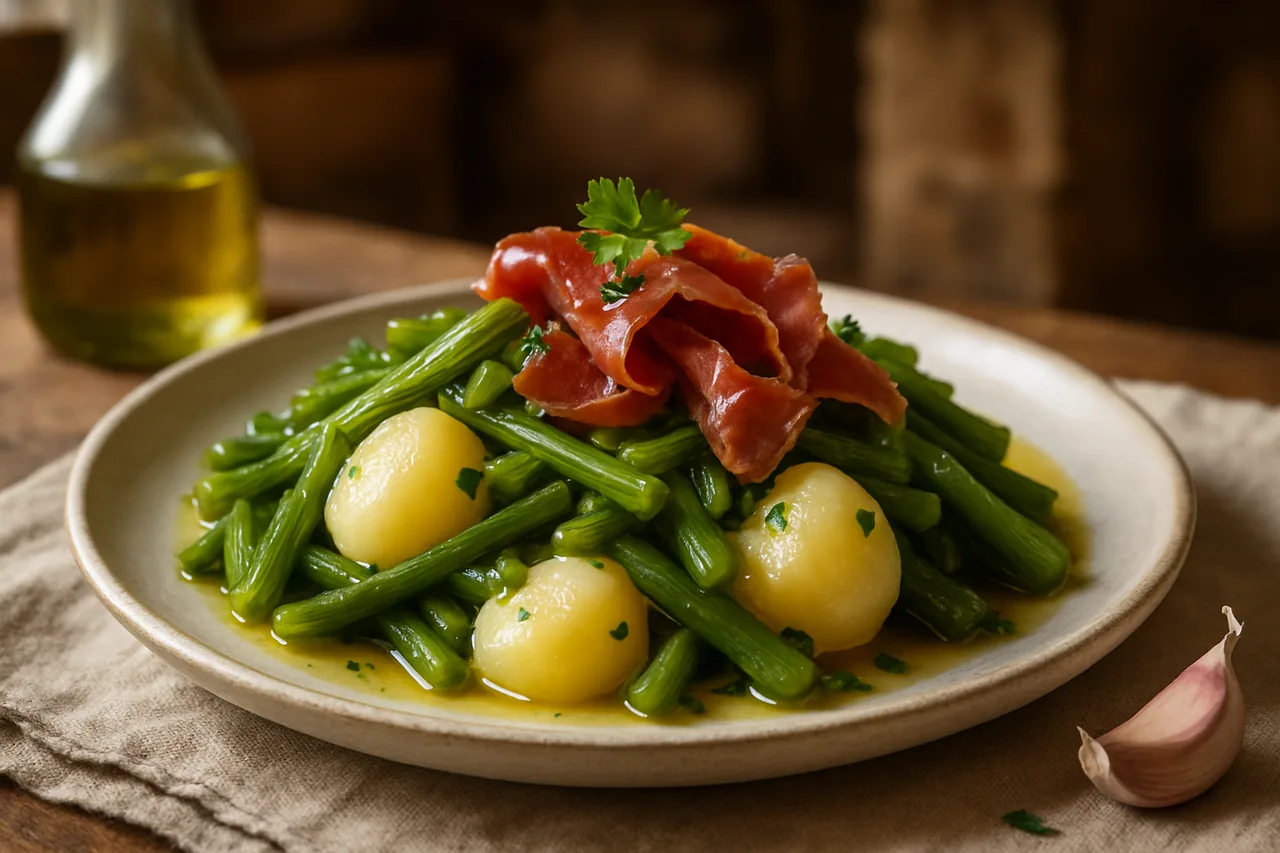Foto de Borraja con Patatas y Jamón