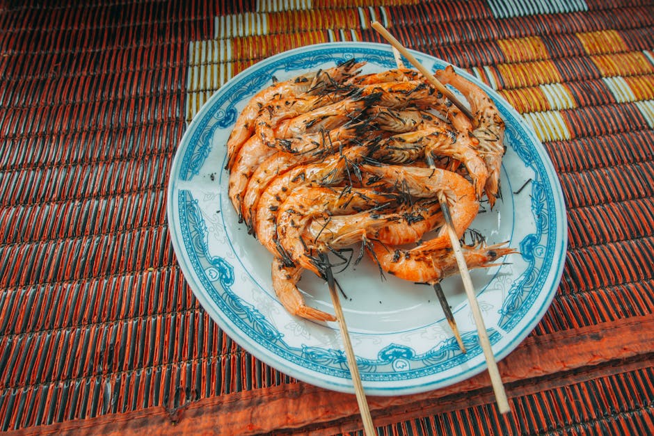 Foto de Brochetas de rape y langostinos