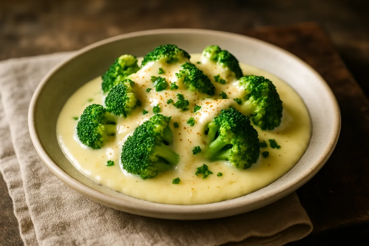 Foto de Brócoli con Salsa Bechamel de Queso