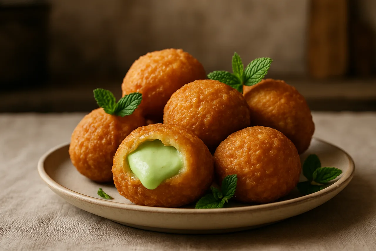 Foto de Buñuelos Rellenos de Crema de Lima