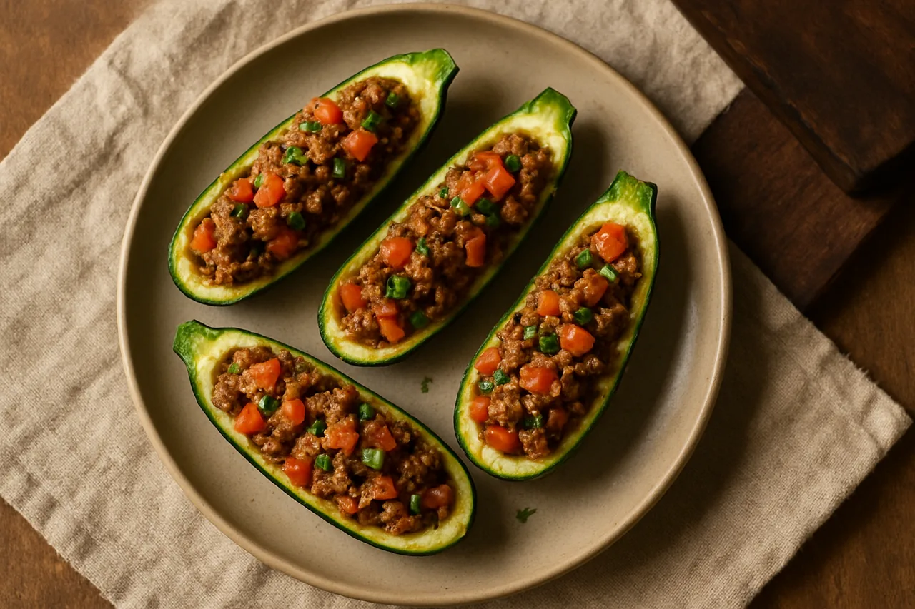 Foto de Calabacines Rellenos de Carne Picada