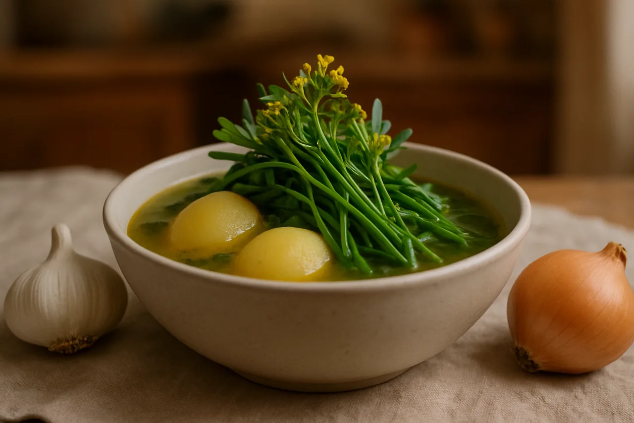 Caldo de relinchones — receta canaria