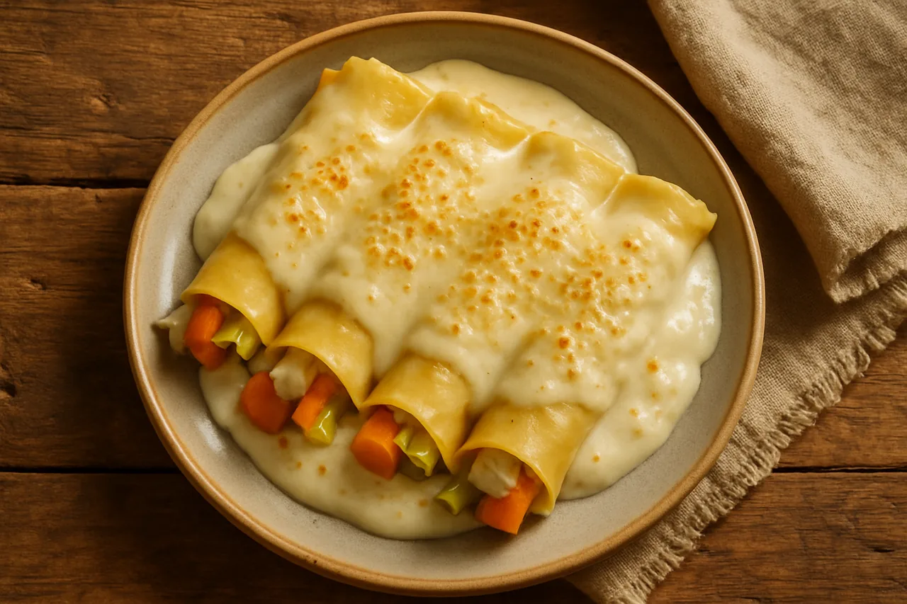 Foto de Canelones de Rape con Verduras