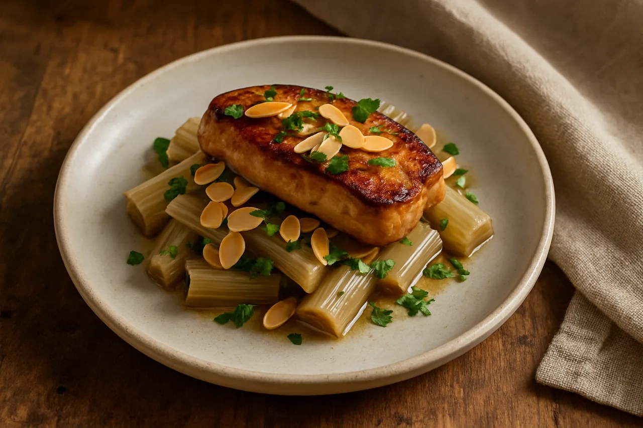 Foto de Cardo con Foie y Almendras