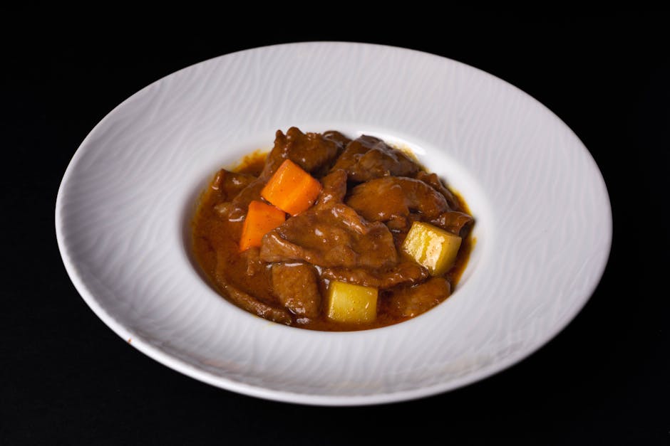 Carne de ternera guisada con papas — receta canaria