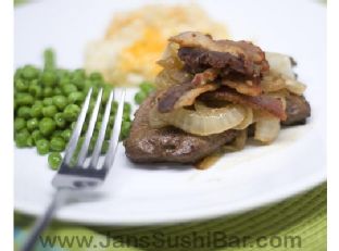 Carne encebollada — receta canaria