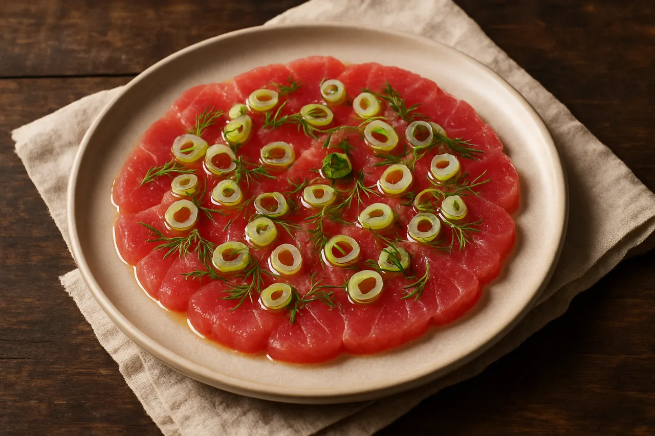 Foto de Carpaccio de Atún Fresco