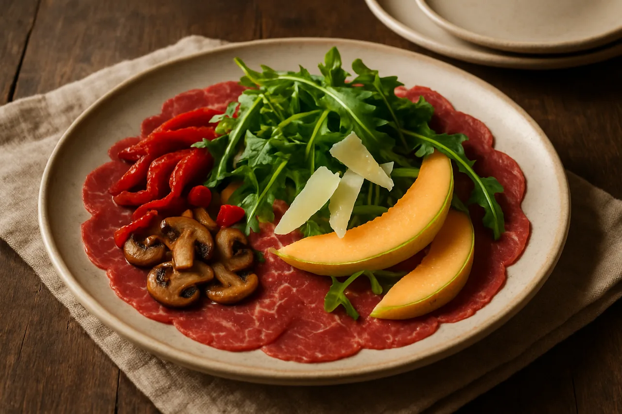 Foto de Carpaccio de Ternera con Guarnición