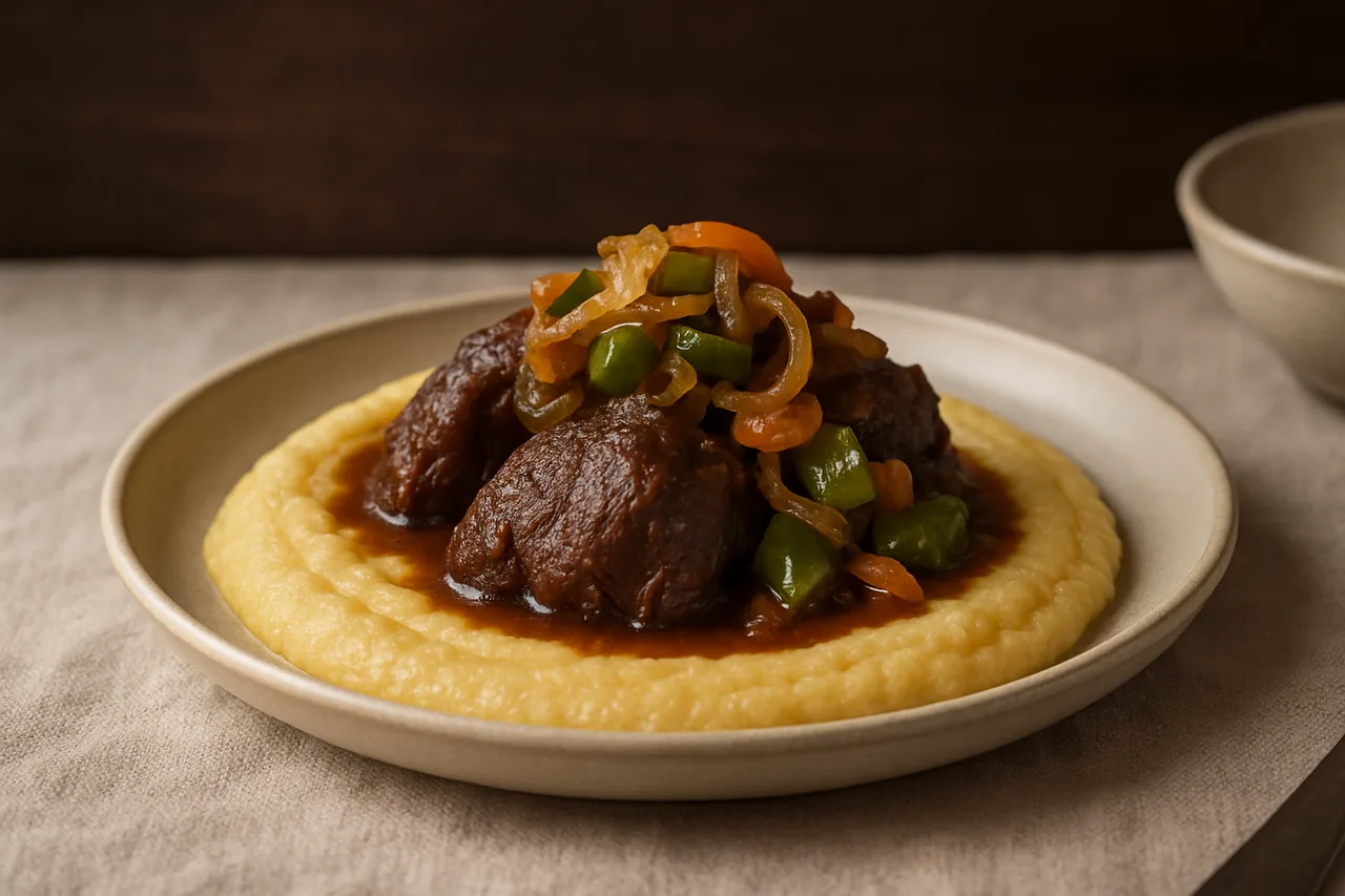 Foto de Carrilleras de ternera con polenta
