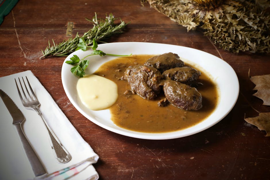 Foto de Carrilleras de ternera con puré de patatas y setas