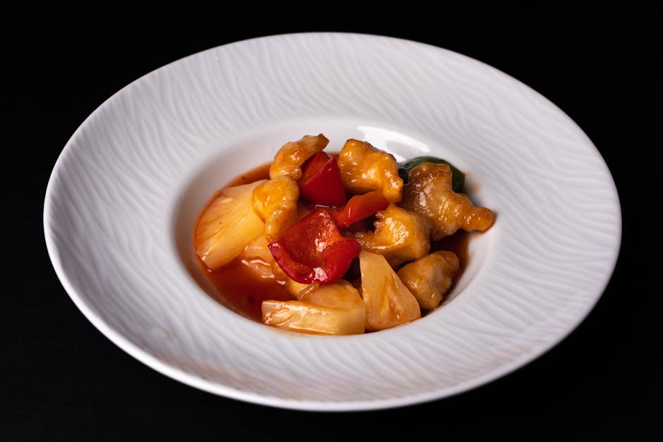 Foto de Cerdo con Verduras y Salsa Agridulce
