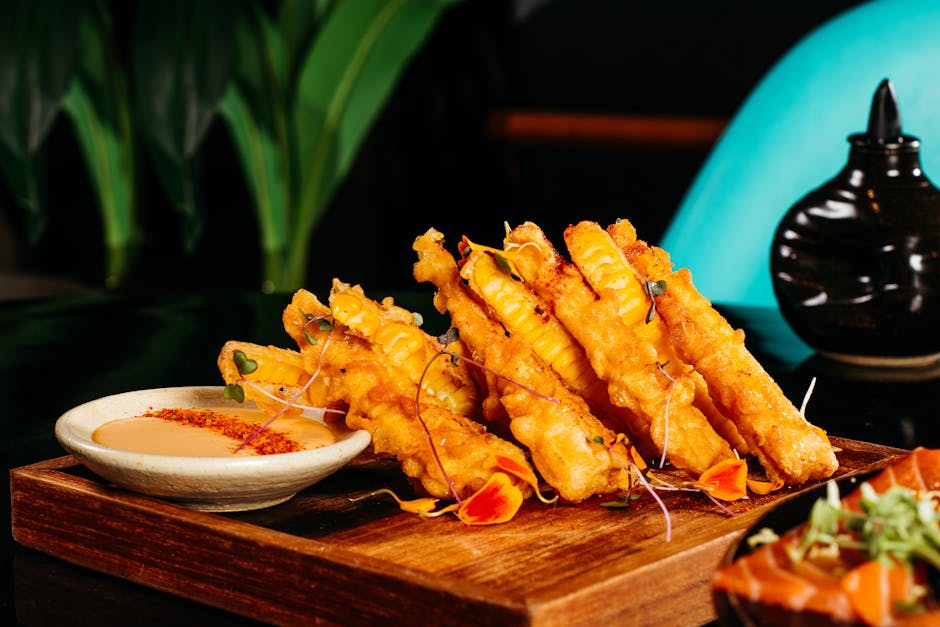 Foto de Champiñones en Tempura de Colores