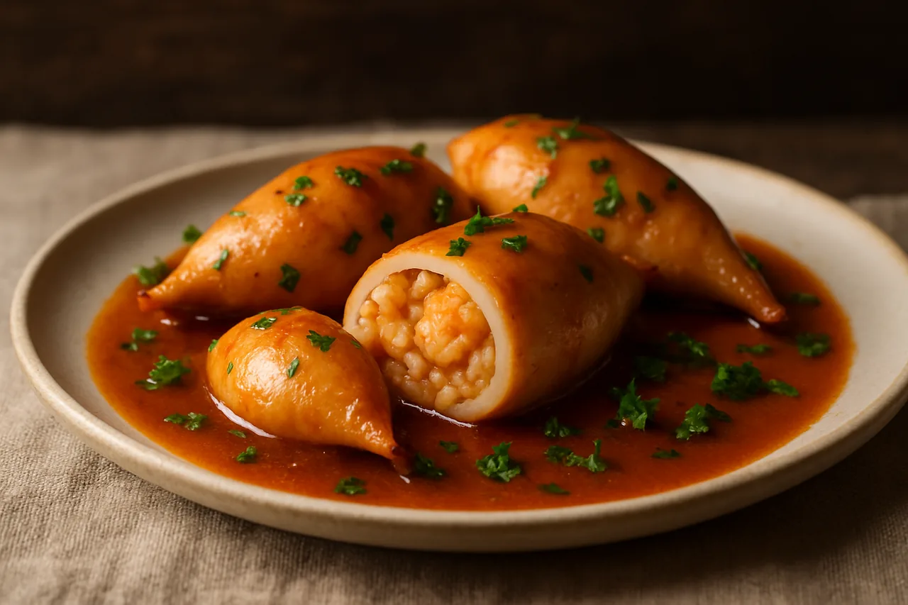 Foto de Chipirones Rellenos en Salsa