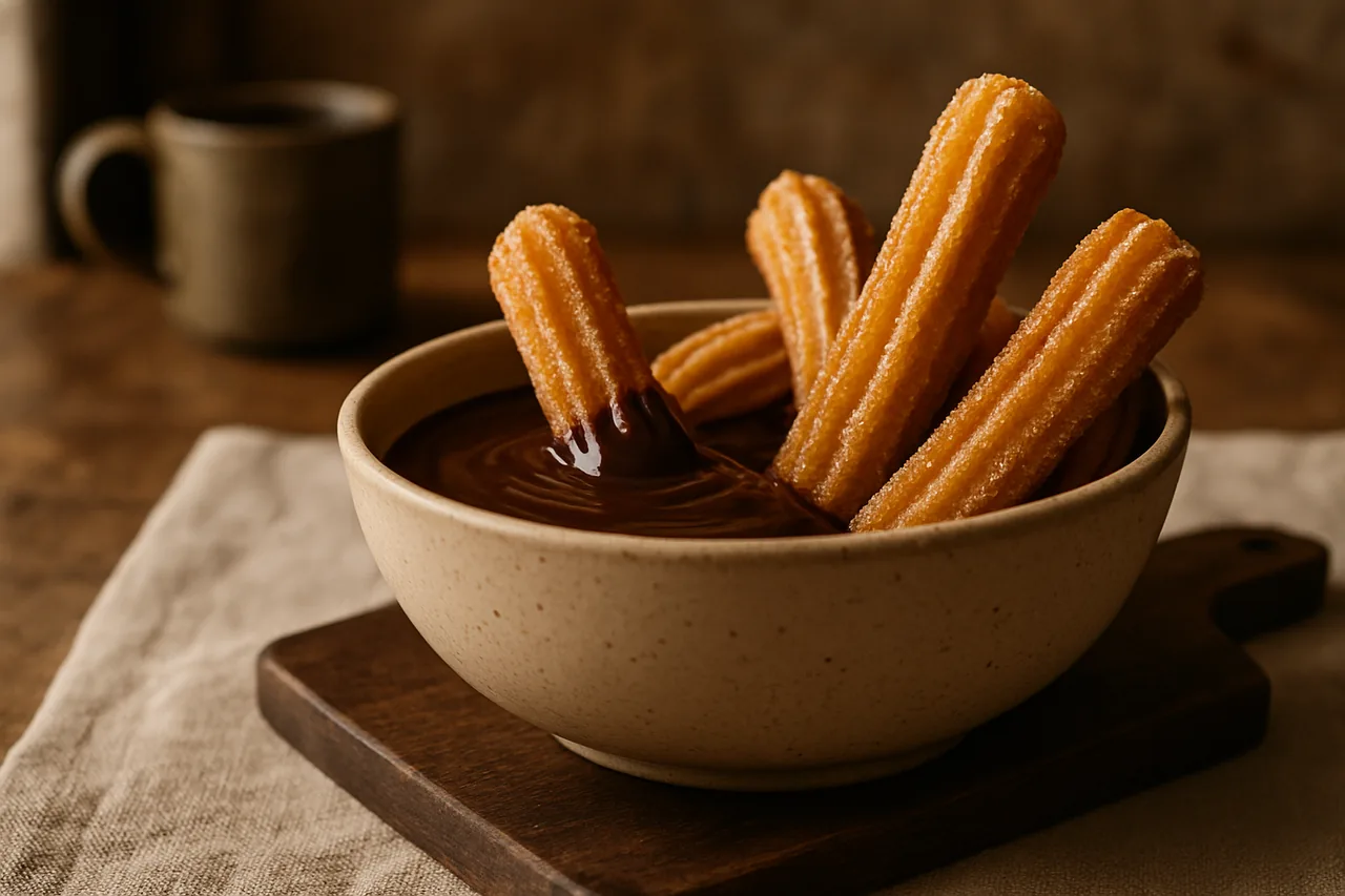 Foto de Chocolate con churros de café