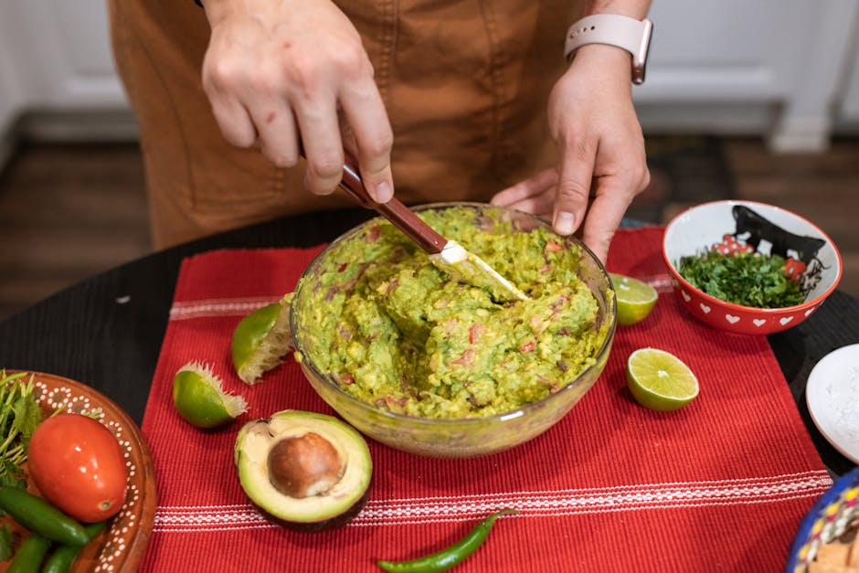 Foto de Cilindros de Pavo con Guacamole y Polenta Frita