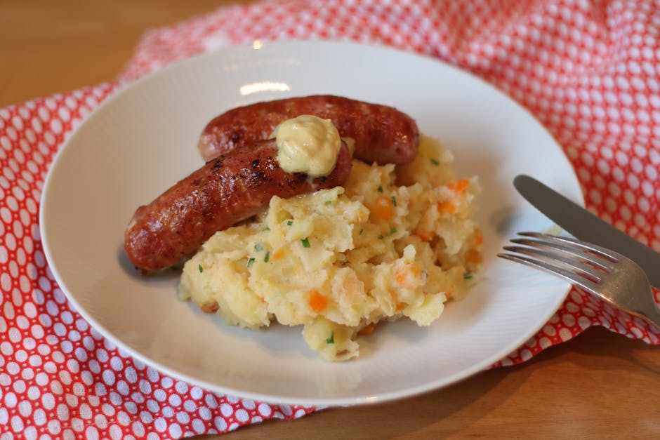 Foto de Codillo con chucrut y puré de patata