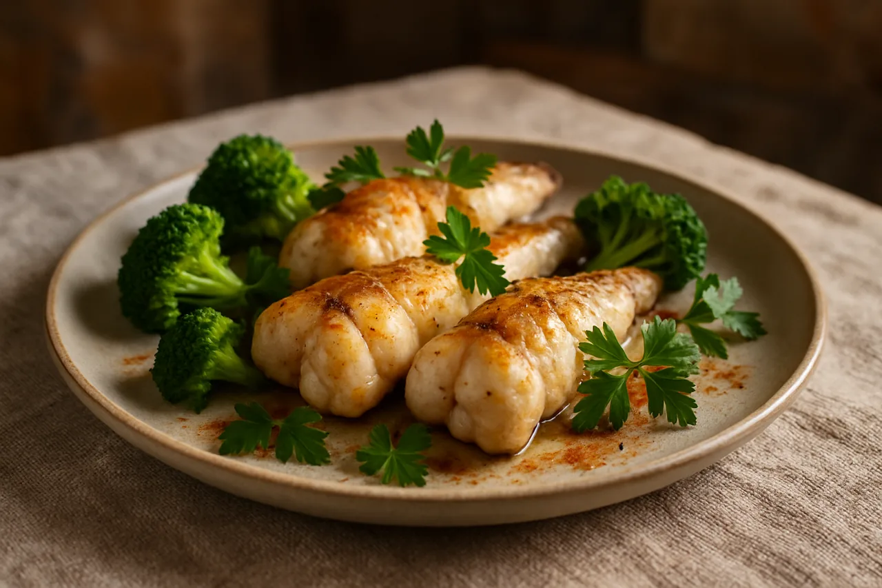 Foto de Colas de rape al horno con vinagre