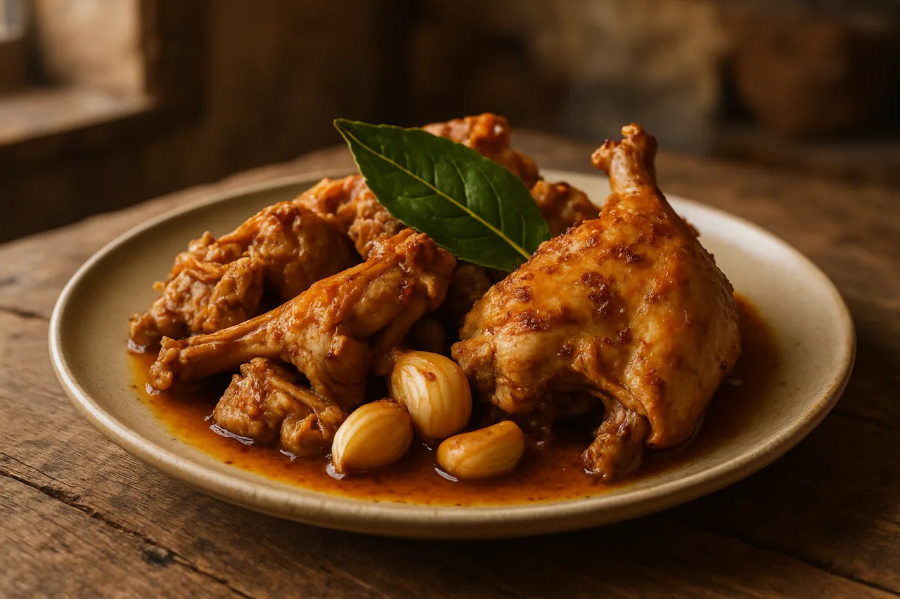 Conejo en adobo — receta canaria