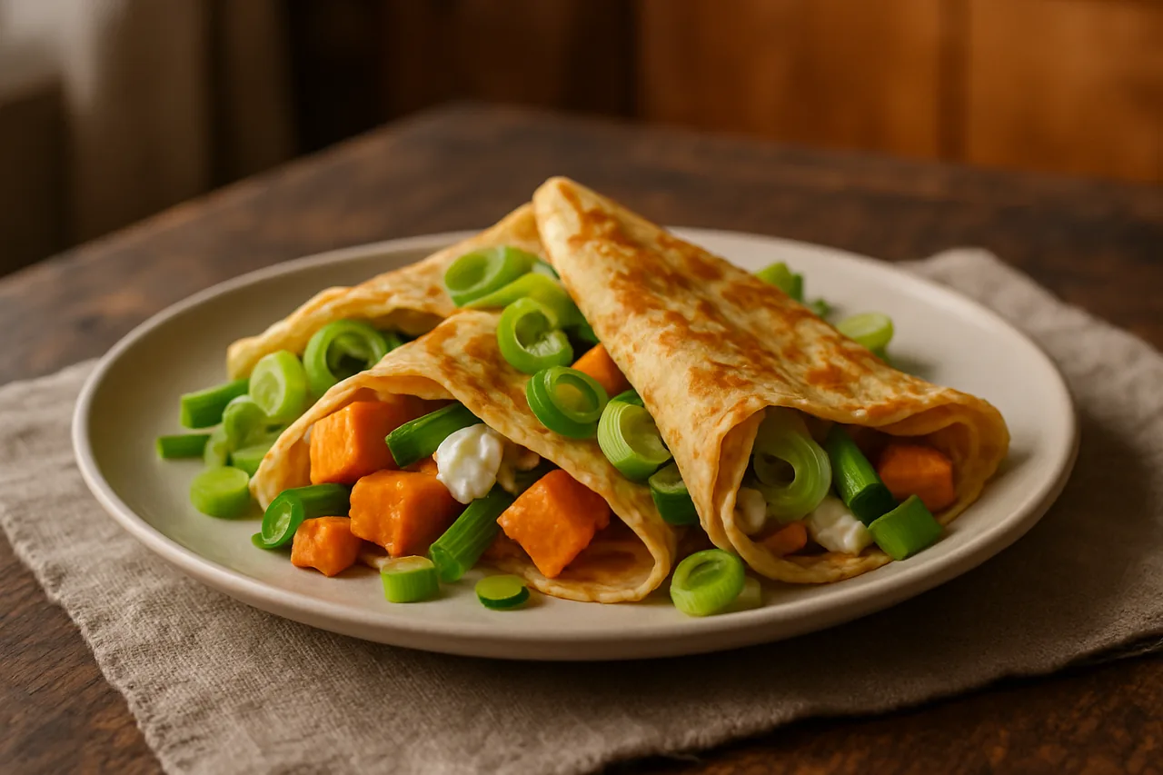 Foto de Crepes de puerro y queso