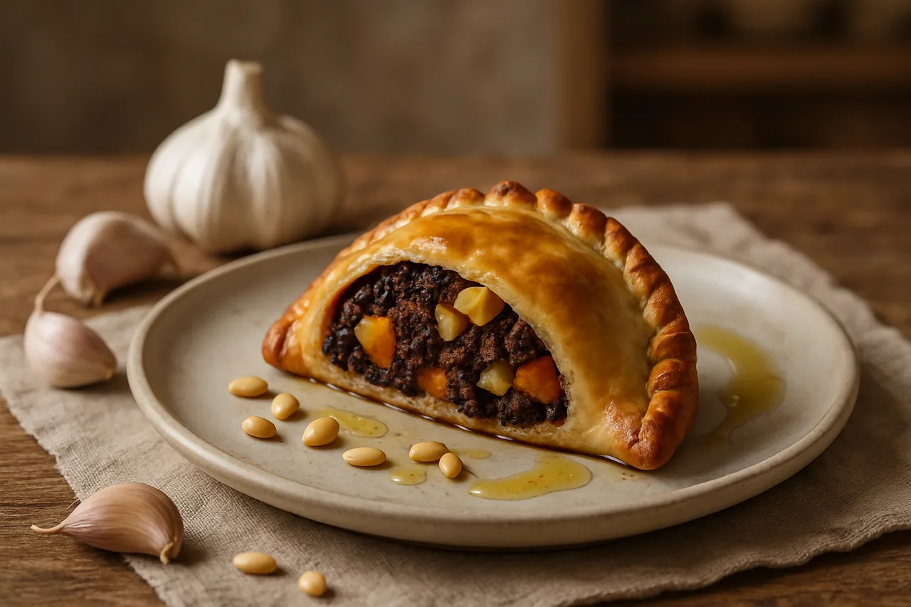 Foto de Empanada de Morcilla, Calabaza y Manzana