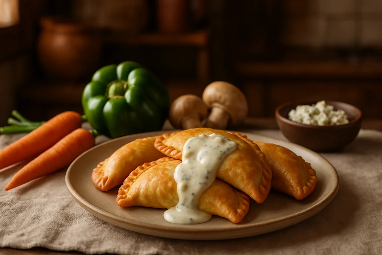 Foto de Empanadillas de la Huerta con Salsa de Queso