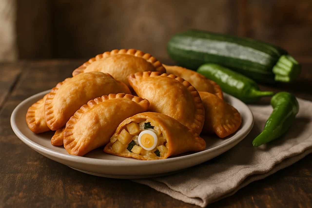Foto de Empanadillas de Patata, Calabacín y Huevo